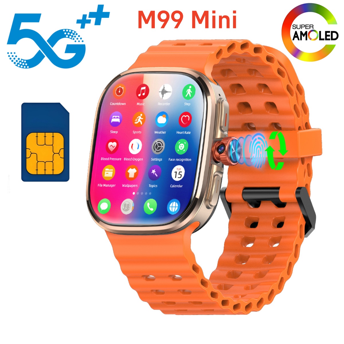 Smartwatch Face - Jam Tangan Pintar M99 Mini 5G