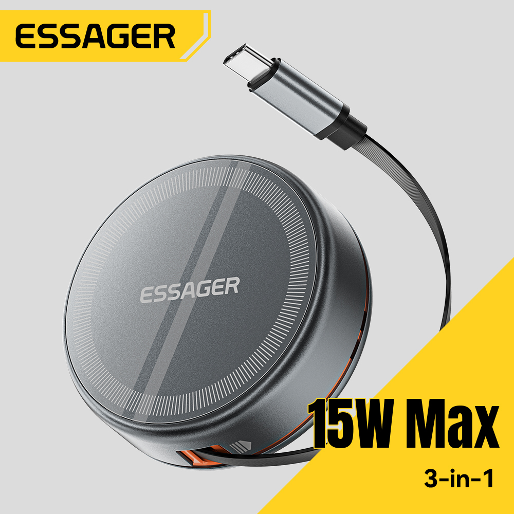 Smartwatch Ac - Essager Pengisi Daya Nirkabel Magnetik 15W