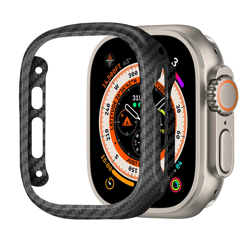 Smartwatch Case - Casing Tipis Serat Karbon Kevlar untuk