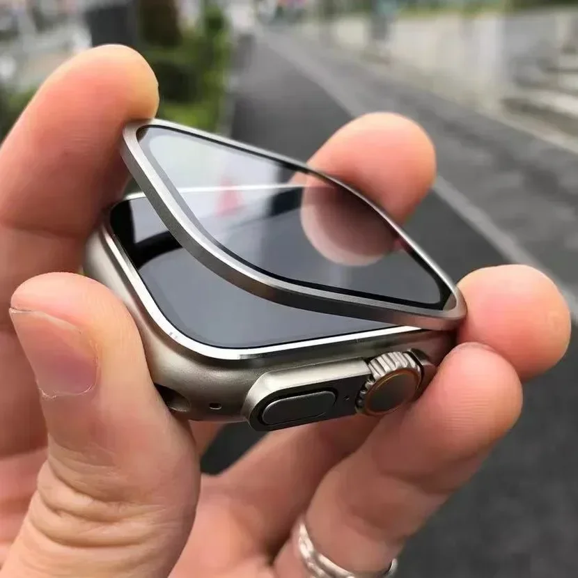 Kaca Tempered untuk Apple Watc - Smartwatch Case ulasan dan harga
