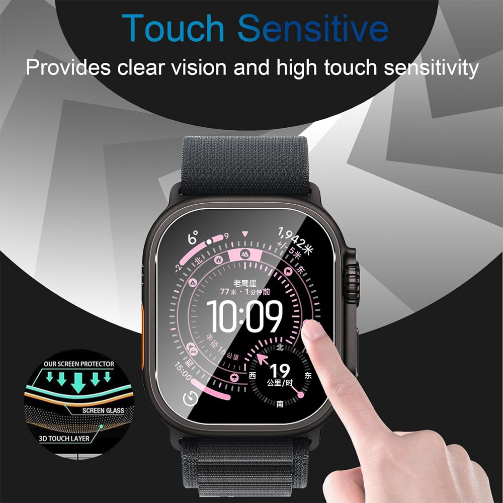 Kaca Tempered untuk Apple Watc - Smartwatch Case ulasan dan harga