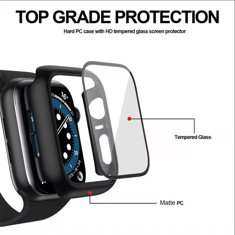 Kaca Tempered + Penutup untuk  - Smartwatch Case ulasan dan harga