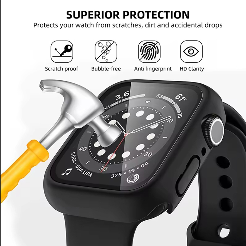 Kaca Tempered + Penutup untuk  - Smartwatch Case ulasan dan harga