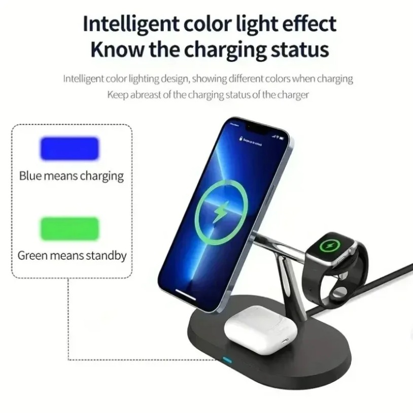 3 in 1 Opansten Magnetic Wirel - Smartwatch Ac ulasan dan harga