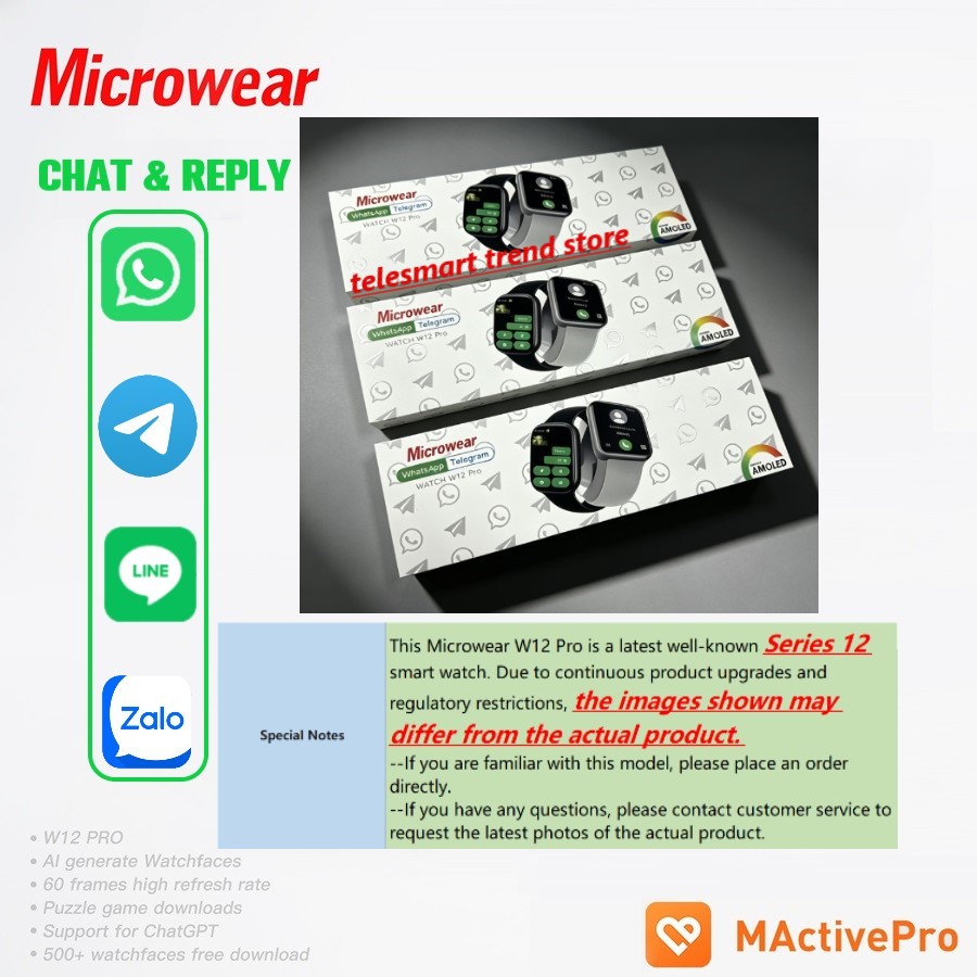 Jam Tangan Pintar Top Amoled W - Smartwatch M Active ulasan dan harga
