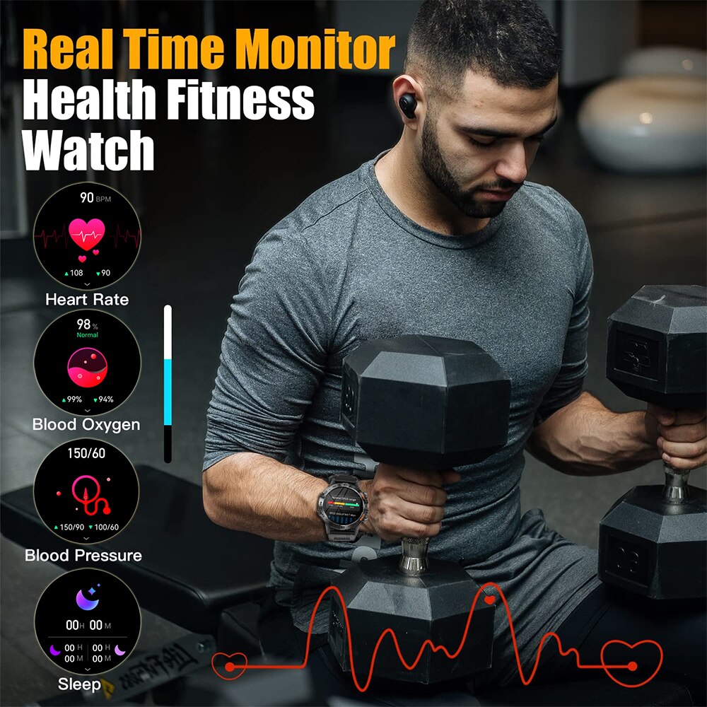 MEVADEN Steel 1.39 inci Jam Ta - Smartwatch Face ulasan dan harga