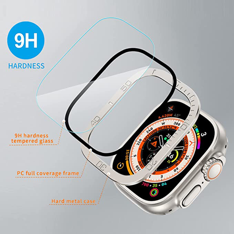 Kaca Tempered untuk Apple Watc - Smartwatch Case ulasan dan harga